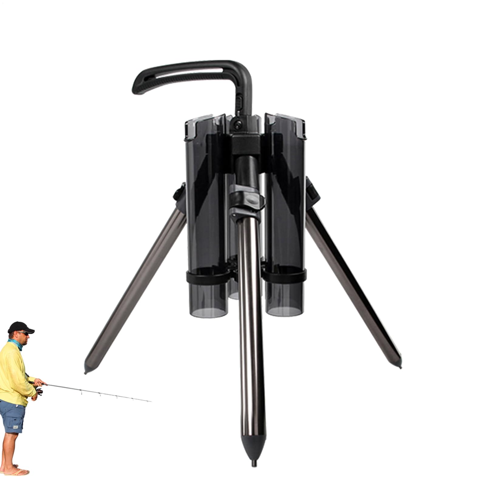 Supporto per canna da pesca verticale, supporto per canna da pesca, supporto in lega di alluminio, supporto per canna da pesca, organizer portatile