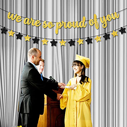 Image of KatchOn, We are So Proud of You Banner - 10 Feet No DIY | Glitter Grad Banners, Graduations Garland, 2026 Graduation Decorations | We are Proud of You Banners, 2026 Graduation Party Decorations