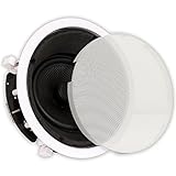 Theater Solutions TS65A in Ceiling 6.5' Angled Speaker Home Theater Surround Sound, White