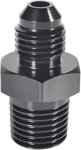 Adaptador de tubería macho 4AN a NPT de 1/4 pulgadas, adaptador recto de aluminio de 4AN a 1/4 de pulgada NPT para accesorios de sistema