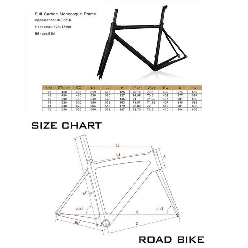 Amazon.co.jp: カーボンフレーム 700C ロードバイク フレームセット