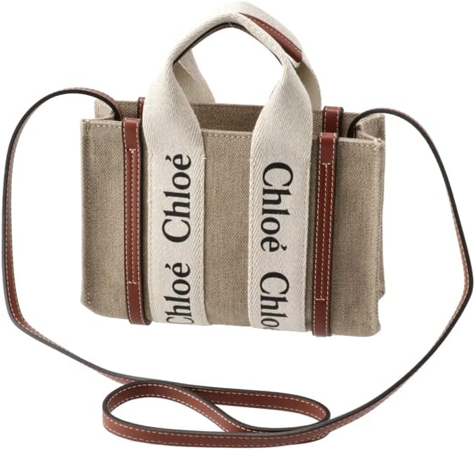 [クロエ] ショルダーバッグ WOODY ミニ リボン付き ロゴ トートバッグ 2WAYハンドバッグ CHC22AP237 I26 [並行輸入品]