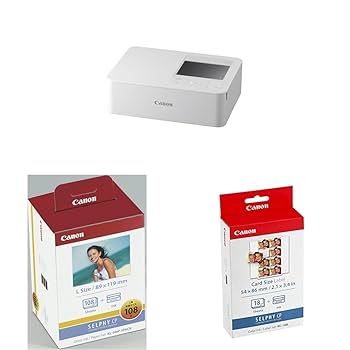 新品未使用 Canon SELPHY CP1500 フォトプリンター ホワイト Amazon.co.jp: 【セット買い】キヤノン コンパクトフォト