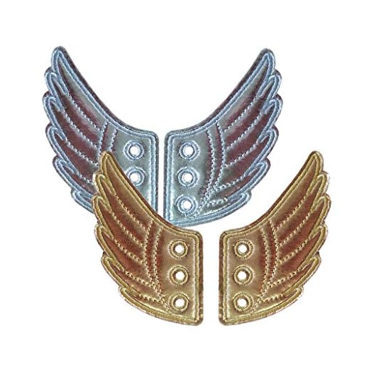 Harilla 2 par dam glänsande skor ängel tillbehör för sneakers skor inredning