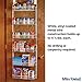 Miles Kimball Over The Door Kitchen Storage Organizer, White Vinyl-Coated Metal Wire - Measures 18 3/4