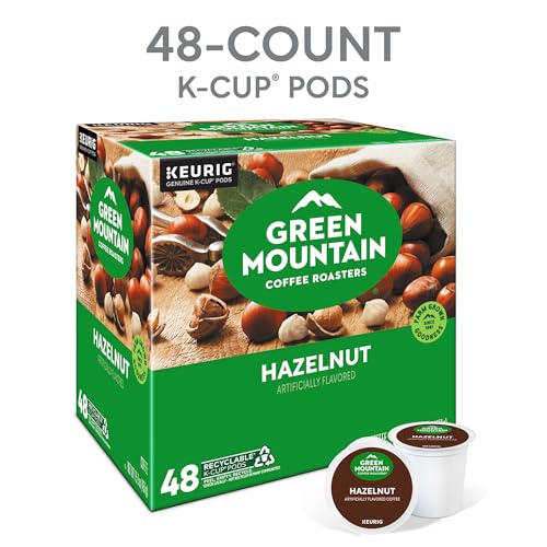 Image of Green Mountain Coffee Roasters Hazelnut Coffee, Keurig Single Serve K-Cup Pods, Light Roast, 48 Count
