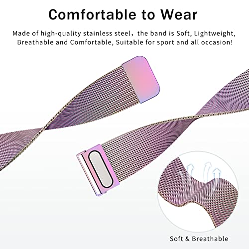 Cinturino Magnetico In Acciaio Per Amazfit GTR 2/3/4 - 22mm, Nero | Band Metallica Con Chiusura Magnetica - Foto 11