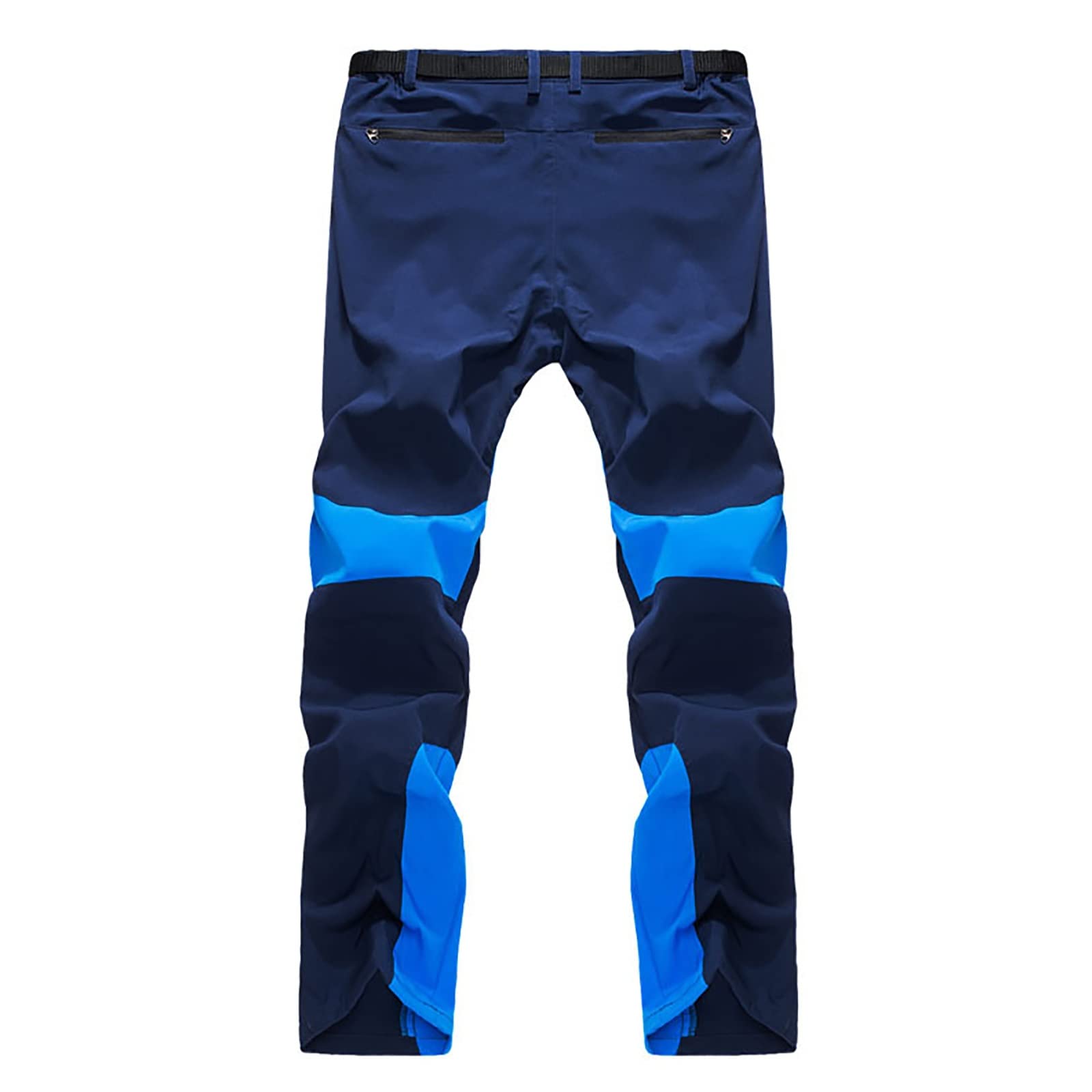 G&F Pantalones de Montaña Hombre Impermeables Pantalones Trekking Escalada Senderismo Softshell (Color : Blue, Size : S)