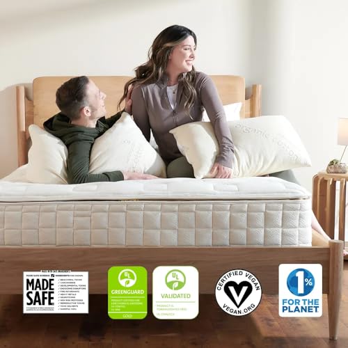 Naturepedic Organic Bed Pillows for Sleeping - Cotton Fabric with PLA Low Fill Pillows for Neck & Shoulder Pain Relief - Cooling Pillows for Bed, Side, Back or Stomach Sleepers - 20” x 26” - Thumbnail 2