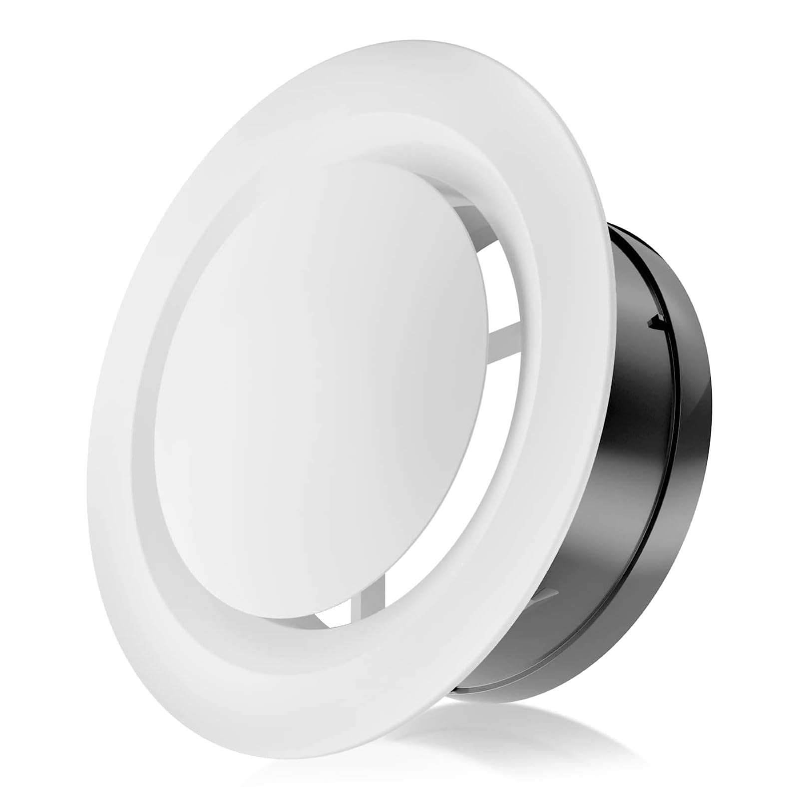 6Inch Round Vent Cover Adjustable Exhaust Vent Ducting Ventilation Grilles for Ceiling Wall Airflows Control Air Extract Valves Exhaust Ducting Ventilation Grilles