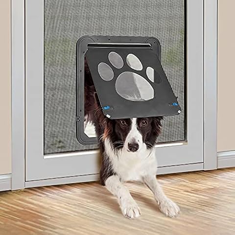 PETLESO Haustiertüre Katzenklappe Hund Fenster freilauftür-31cm × 36cm Cover
