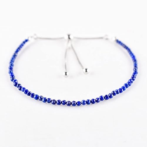 Miniatura 115 de OdrillionGems Natural Yaxaite Gemstones Bolo Bracelet 925 Sterling Silver Faceted Rounds Beads Handmade Minimalist Jewelry Healing Crystals