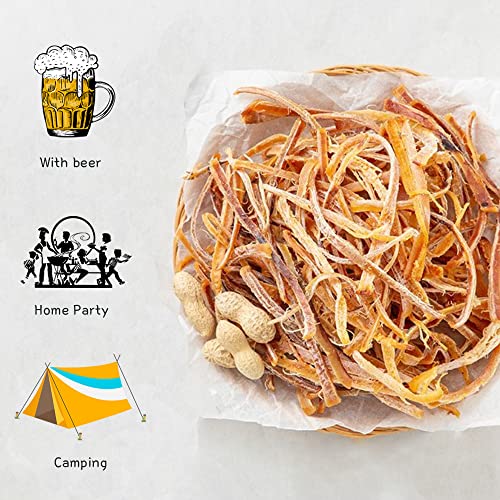 K-Herb Dried Squid Game Korean Snack – Flavorful Dried Squid – Chewy And Savory Beer Snack -Korea Dry Squid 5.3 Oz-150G (Dried Squid) #TOP1