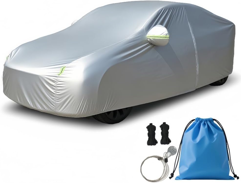 Heavy-Duty SUV Car Cover Waterproof All Weather for Universal SUV, Outdoor Rain Sun Snow UV Protection, Indoor Dust and Scratch Resistant YL (187 * 75 * 69 inch)