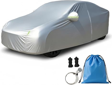 Heavy-Duty SUV Car Cover Waterproof All Weather for Universal SUV, Outdoor Rain Sun Snow UV Protection, Indoor Dust and Scratch Resistant YL 187 * 75 * 69 inch