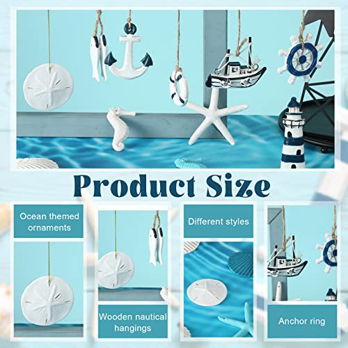 26 Pcs Resin Starfish Ornaments Summer Beach Hanging Decorations Sand Beach Ocean Themed Ornaments Starfish Seashell Decor For Wedding Home Beach Decorations (Nautical Themed) #TOP5