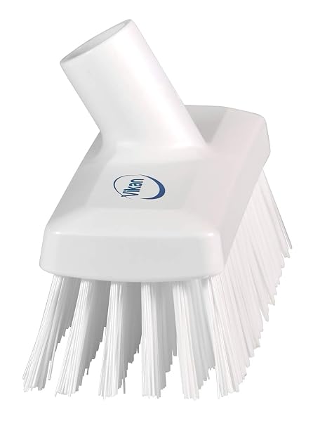Vikan 70425 Compact Wall/Deck Scrub, Hard 8.858 White