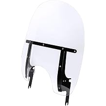 XFMT Clear Detachable Quick Release Windshield Windscreen W/Black Bracket For Harley Touring Road King FLHR 1994-2023 Road King Special FLHRXS 2017-2025