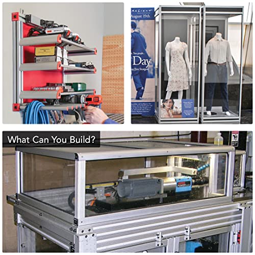 8020, 1517-Ls, 15 Series, Aluminum 1.5" X 1.5" Smooth Quarter Round Aluminum Extrusion X 60" Long T Slotted Angle Profile #TOP7