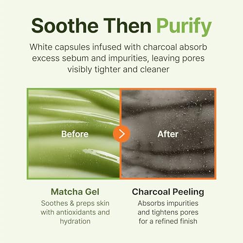 Image of CENTELLIAN 24 Matcha Cleansing Set (3pcs) - Cleansing Oil 6.67 fl oz + Cleansing Foam 1.41 oz + Peeling Gel 5.07 fl oz, TECA & Centella, Deep Cleanse, Exfoliate & Smooth Skin, Korean Skincare