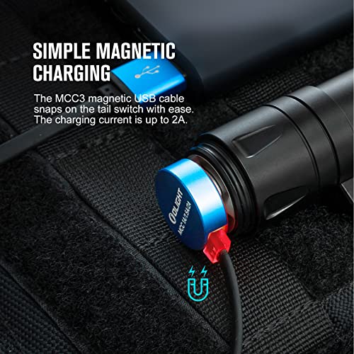 OLIGHT Odin GL M 1500 Lumens MLOK Mount Rechargeable Tactical Flashlight with Green Beam and White LED Combo, Removable Slide Rail Mount and Dual-Button Remote Pressure Switch (Black) - Image 9