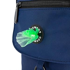 Dog walking bag crossbody waterproof  lightweight treat pouch for pet training puppy treat tote dog mom purse navy blue 1 0   cucciolini doodles