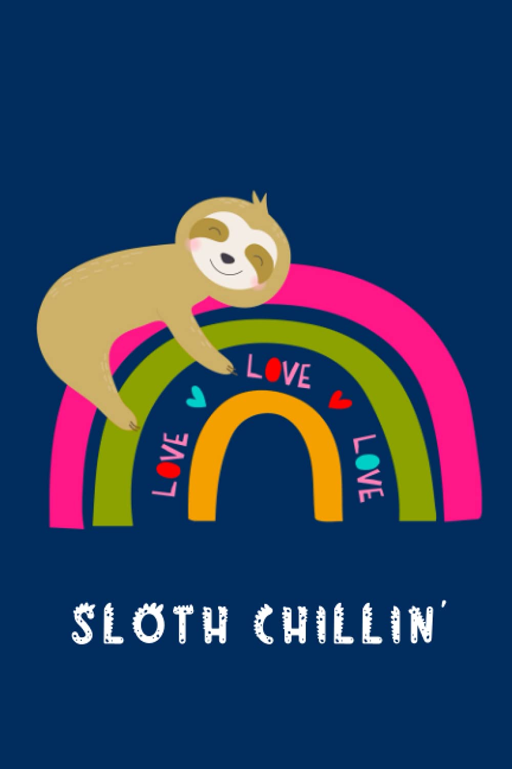 Sloth Chillin' Notebook (blue)