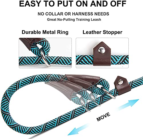 Fida Slip Rope Dog Lead, Blue, Small (1.0cm x 1.8m) - Image 3