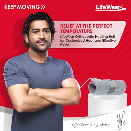 Image of LifeWear Orthopaedic Heating Belt, Electric Heat Pad for Back Pain, Muscle Strain, Period Cramps, Heat Therapy Waist Belt with 3 Temperature Settings, 4 Layer Insulation, Size Regular