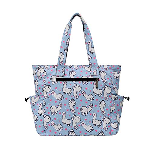 Nylon Large Lightweight Tote Bag Shoulder Bag for Gym Hiking Picnic Travel Beach Waterproof Tote Bags - Thumbnail 6