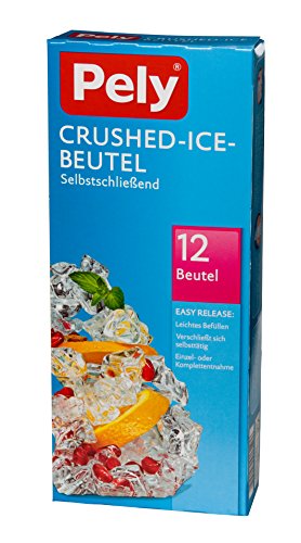 pely 5151 Lot de 12 Sacs à Glace pilée avec Fermeture Automatique