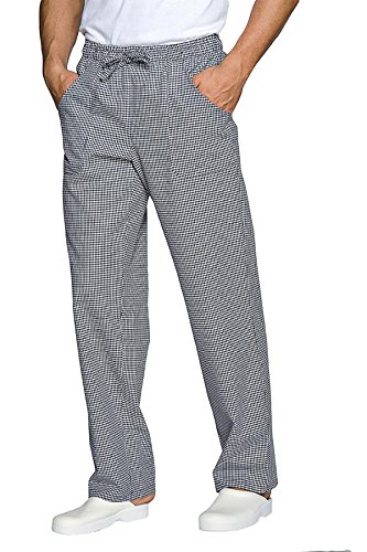 Image secondaire de Pantalon Cuisinier Reactive Dye Pied de Poule 100% Coton a carreaux ,Multicolore ,M