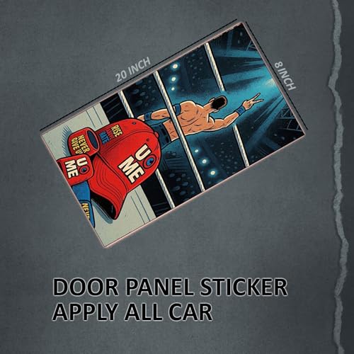 Image of Premium Car Pillar Self-Adhesive Printed Vinyl Sticker, Cool Boy Design, Vehicle Exterior Decor DIY Decal Accessory (D)