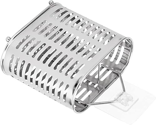 Cabilock Estante de secado de utensilios de acero inoxidable para colgar palillos para fregadero, cesta escurridor de esponja, organizador de