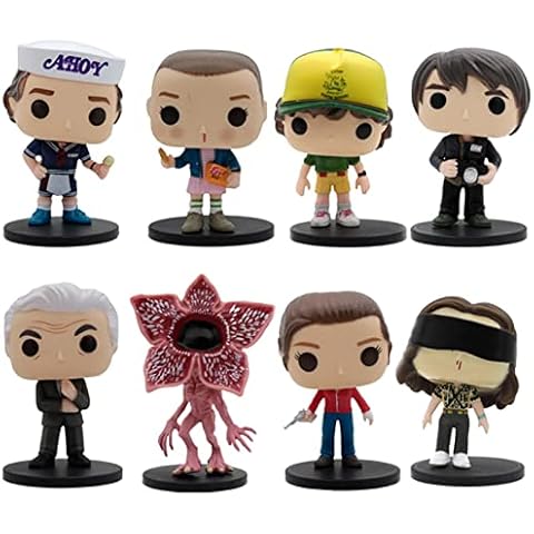 Strangers Things Pop Figures,Merchandise Gift Toy Figures Character Doll Toy Collectible Models for Home Decors Bobblehead Doll Collectible Model Toys for Kids and Adults Cover