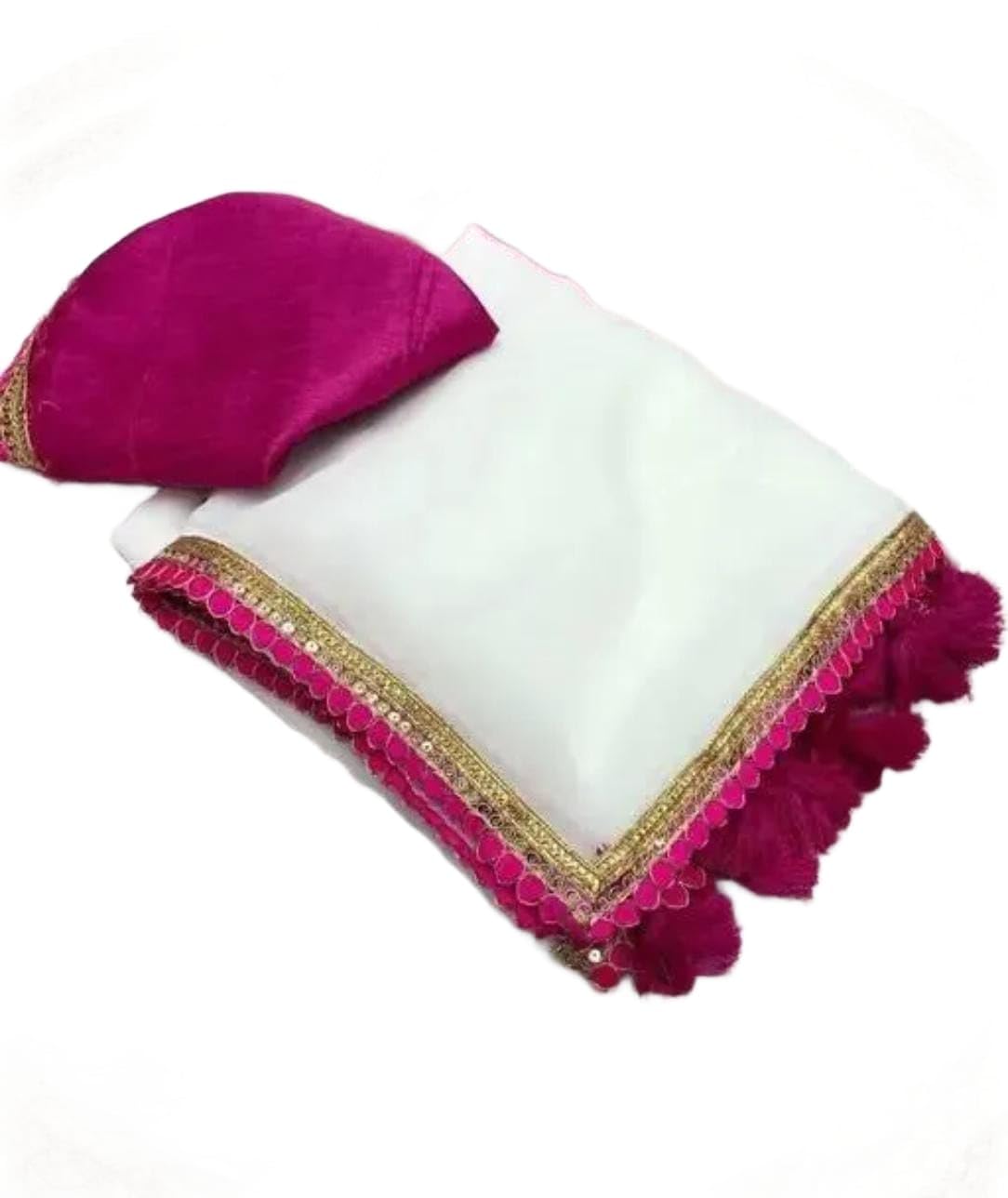 SOFT GEORGETTE SAREE EMBROIDERED LESS ATTACHED WITH BLOUSE PIECE-picture-27