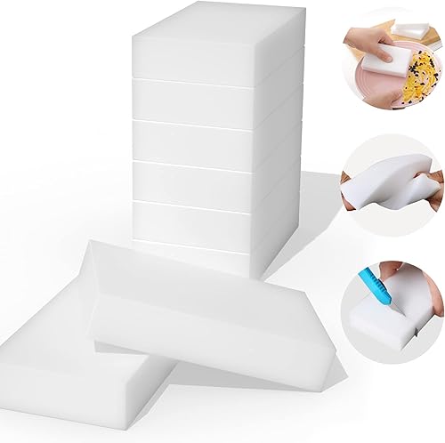 Esponjas mágicas de limpieza de melamina extra gruesas y de larga duración a granel, almohadillas de limpieza de espuma para depurador eléctrico de