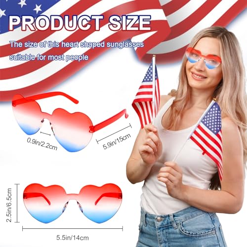Image of Heart Sunglasses 12 /18 /24 Pcs Heart Shaped Glasses for Women Cute Funny Party Glasses Party Favors Accessories