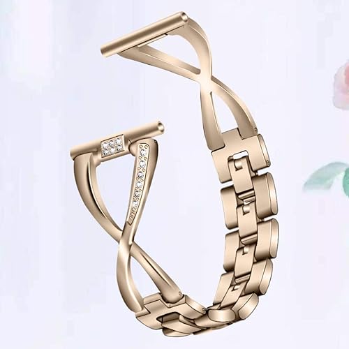 Miniatura 9 de Hemobllo - Correa de repuesto compatible con Samsung Galaxy Watch con incrustaciones de diamantes de imitación para reloj Samsung de 0.787in (negro)