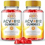 All Star Keto Gummies, All Star Keto ACV Gummies Supplement - Maximum Strength, Keto+ ACV Gummys, All Natural Support Formula ACV+B12 Gummy, Advanced Formula Allstar Gummy Reviews (2 Pack)