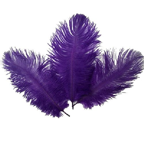 ASTrade - Plumas de avestruz, 10 unidades, 15-20 cm, para decoración de boda, fiestas, celebraciones