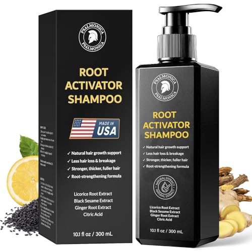 Root Activator Shampoo for Men: Hair Growth Shampoo for Hair Loss and Thinning Hair - Hair Loss RegrowthTreatments for Women Men (9.5 Fl Oz (Pack of 1))