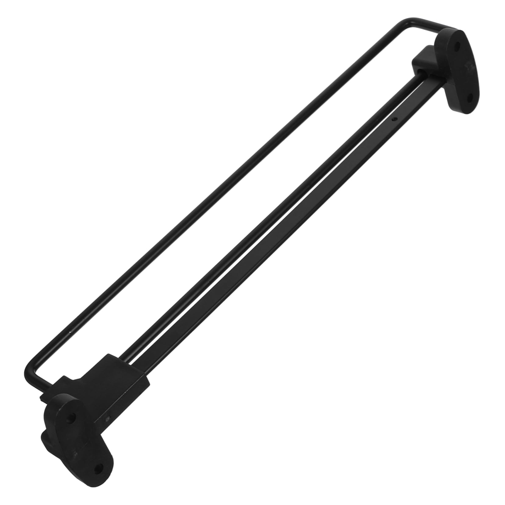 MUSISALY Clothes Rail Retractable Closet Rod Extendable Pull Out Closet Rod Closet Pants Hanger Sliding Wardrobe Closet Rod Extending Closet Rod Valet Rods for Pull Hanger Rod Plastic Black
