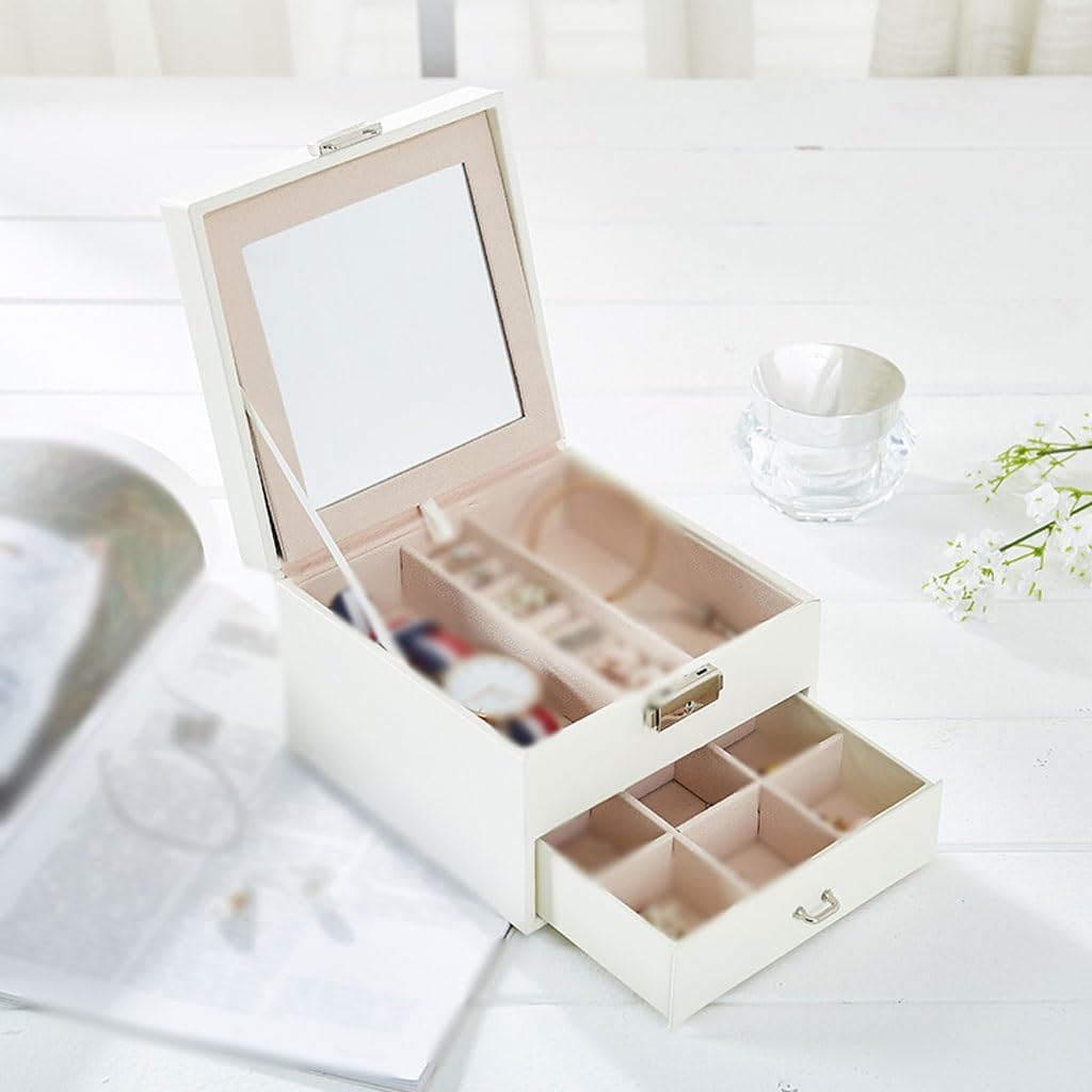 Jewelry Box Organizer Jewelry Box Jewelry Storage Box Jewelry Box Storage Box Retro Jewelry Box Dressing Table Jewelry Box Jewelry Organizer Small (B)