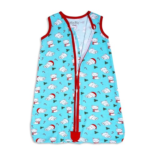 Image of TuddyBuddy Thick Cotton Wearable Blanket Sleeping Bag for Baby | Ideal for Babies & Kids Hypoallergenic Fabrics | Pack of 1, Teal Cats AOP, 12-18 Months