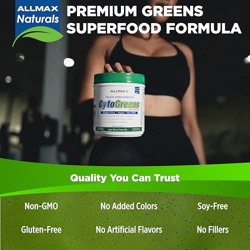 CytoGreens - Acai Berry Green Tea - 30 serving, 267.0 g (Pack of 1) by ALLMAX - Image 7