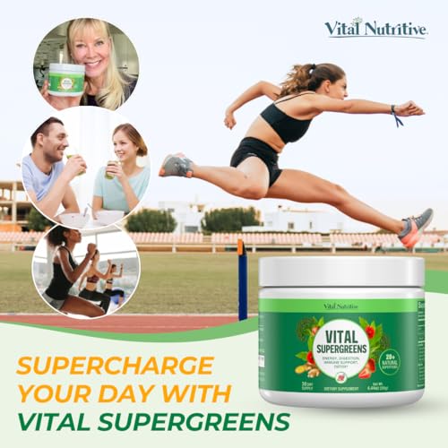 Vital Nutritive Vital Greens - Vital Super Greens Superfood Powder For Energy Boost, Supergreens For Digestion Support, And Immunity - Daily Green Drink Powder With Antioxidants thumb #6