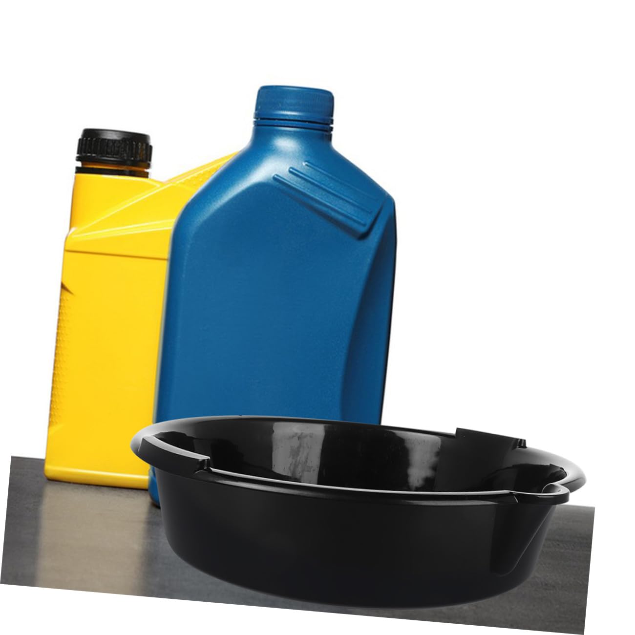 IMIKEYA 2 Pièces Pans pour Vidange Huile Plastique Réutilisable Pratique et Facile à Nettoyer pour Changer Huile Automobile et Protéger Sol des Éclaboussures