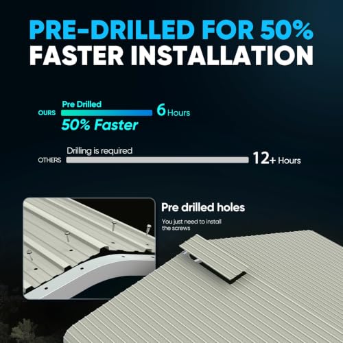 Quictent 20x20 FT Heavy-Duty 2-Car Carport