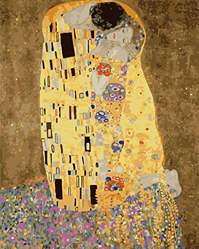 WZZPSD Puzzle Adulte 1000 Pièces Klimt Kiss Vintage Pattern l'art du Salon Puzzle en Bois De Bricolage Style Cadeau Unique